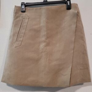 NWT Joe Fresh Tan Wrap Mini Skirt Size 6